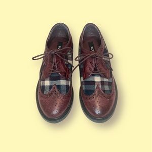 Women Loafers with Leather n Checkers